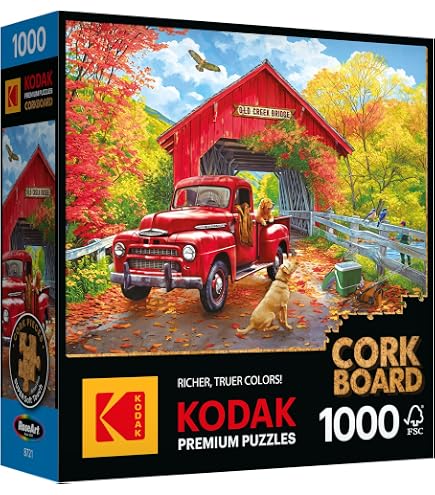 Amazon.com: RoseArt - Kodak Premium Cork - Old Creek Bridge - 1000
